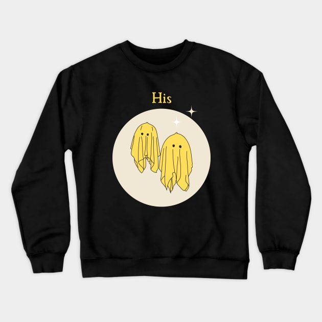 His, Matching Ghost couple style 2 Crewneck Sweatshirt by Artsy2Day